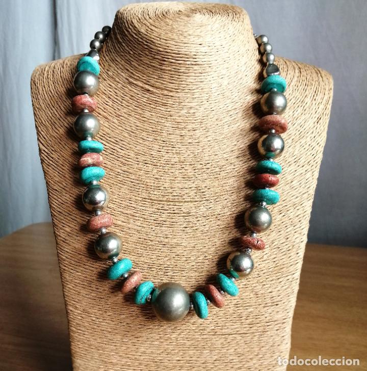 Joyeria: COLLAR CUENTAS TURQUESAS, Y PLATEADAS - Foto 9