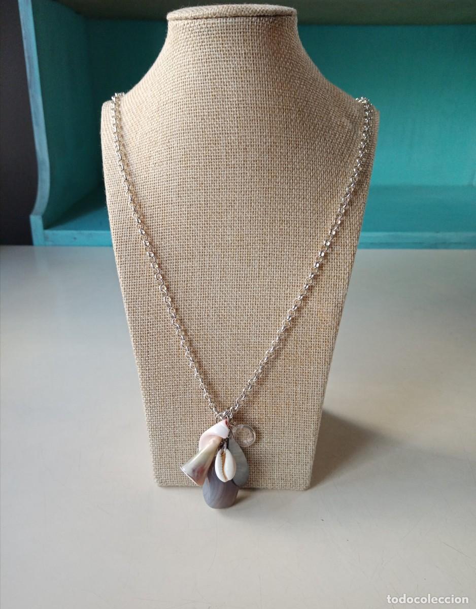 Joyeria: COLLAR MET&Aacute;LICO DE MINERAL CON CONCHA - Foto 2