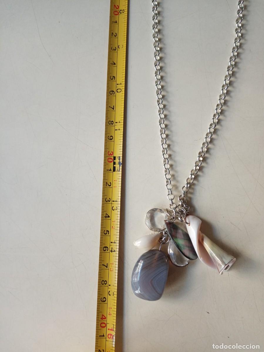 Joyeria: COLLAR MET&Aacute;LICO DE MINERAL CON CONCHA - Foto 4