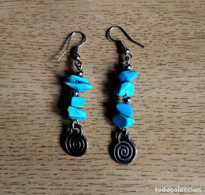 Joyeria: PENDIENTES DE TURQUESAS, PLATEADOS. - Foto 3