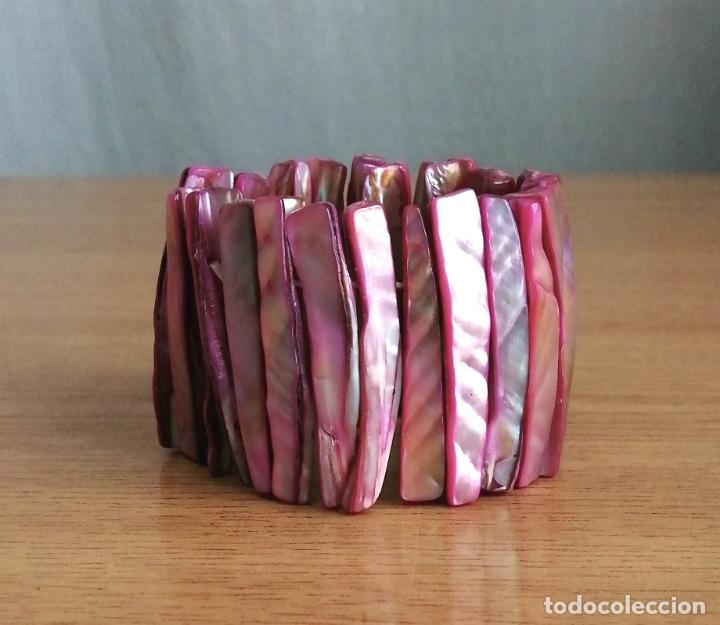 Joyeria: PULSERA DE N&Aacute;CAR, CONCHA MARINA. EL&Aacute;STICA. - Foto 3