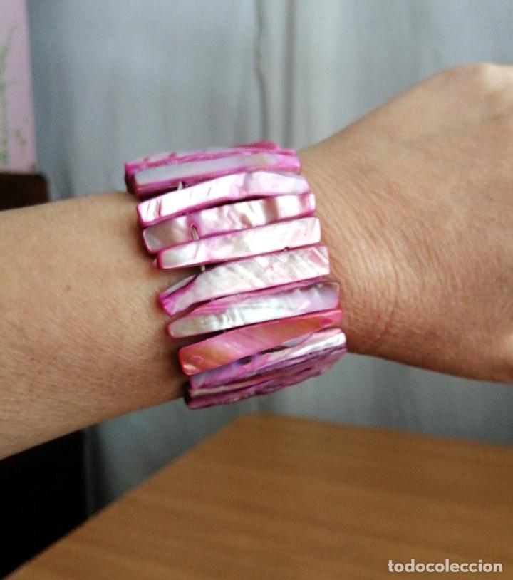Joyeria: PULSERA DE N&Aacute;CAR, CONCHA MARINA. EL&Aacute;STICA. - Foto 1