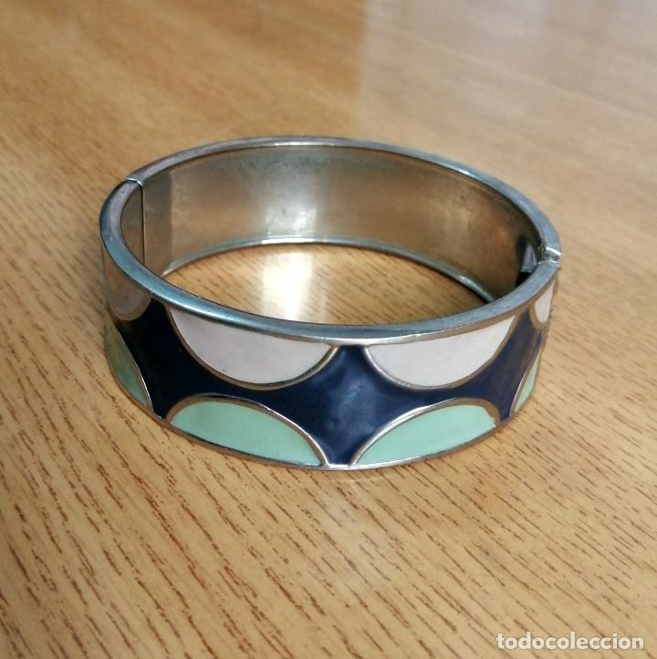 Joyeria: PULSERA, PLATEADA MET&Aacute;LICA CON ESMALTES. - Foto 2