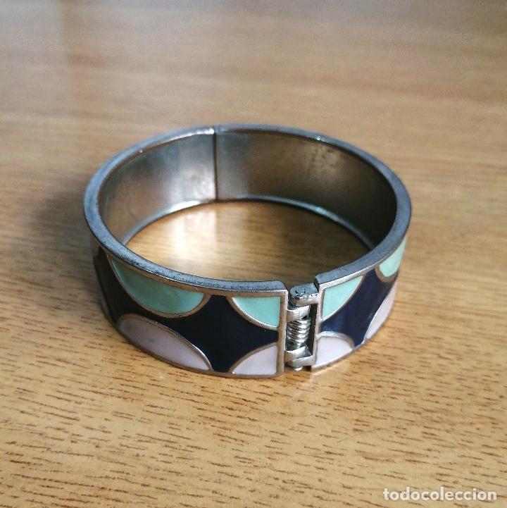 Joyeria: PULSERA, PLATEADA MET&Aacute;LICA CON ESMALTES. - Foto 5