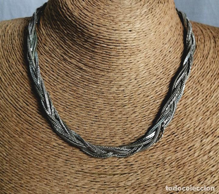 Joyeria: COLLAR CORTO, CADENAS PLATEADAS. - Foto 2