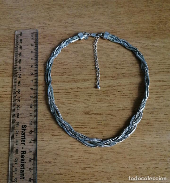 Joyeria: COLLAR CORTO, CADENAS PLATEADAS. - Foto 4