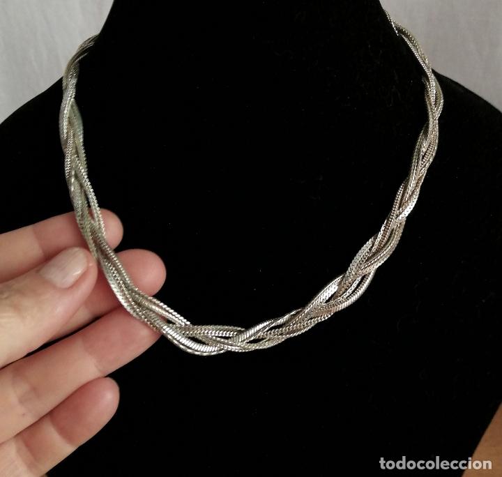 Joyeria: COLLAR CORTO, CADENAS PLATEADAS. - Foto 1
