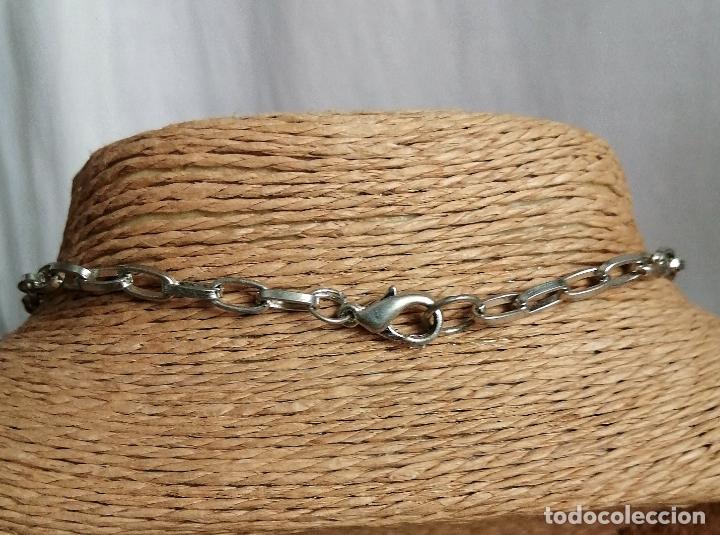 Joyeria: COLLAR PLATEADO CON PIEDRAS VERDES. - Foto 3