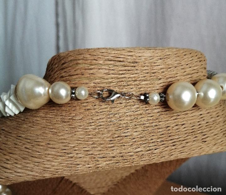 Joyeria: COLLAR PERLAS Y ABALORIOS CON COLGANTE. - Foto 3