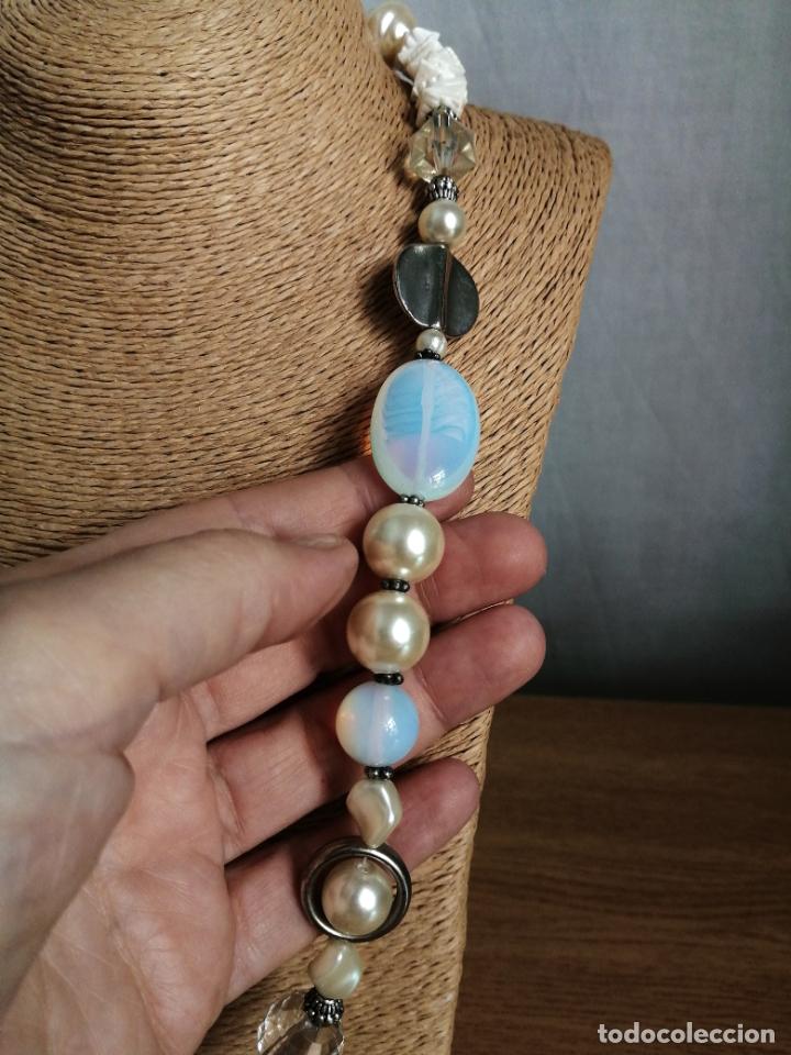 Joyeria: COLLAR PERLAS Y ABALORIOS CON COLGANTE. - Foto 5