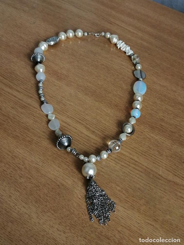 Joyeria: COLLAR PERLAS Y ABALORIOS CON COLGANTE. - Foto 6