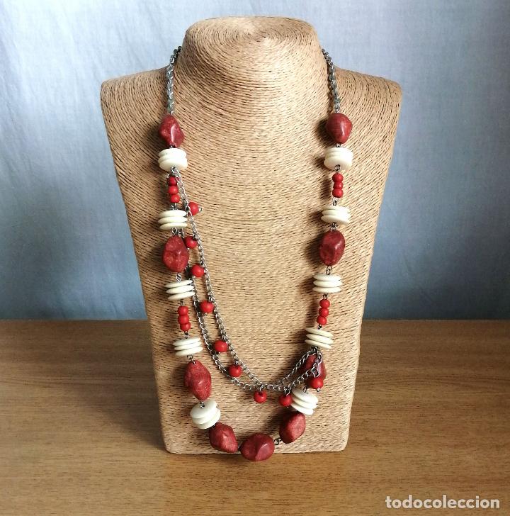 Joyeria: ORIGINAL COLLAR, HUESO, MADERA, CADENA PLATEADA. - Foto 4