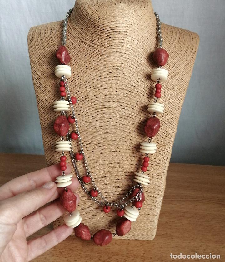 Joyeria: ORIGINAL COLLAR, HUESO, MADERA, CADENA PLATEADA. - Foto 6