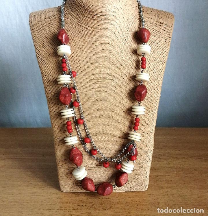 Joyeria: ORIGINAL COLLAR, HUESO, MADERA, CADENA PLATEADA. - Foto 7