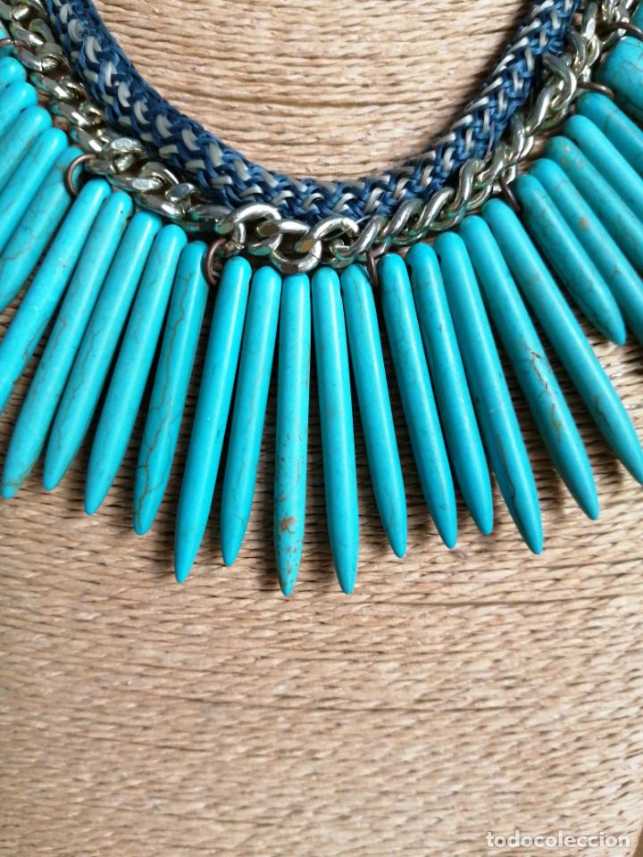 Joyeria: PRECIOSO COLLAR, PIEDRAS TURQUESAS. - Foto 2