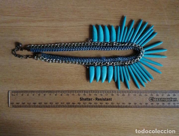Joyeria: PRECIOSO COLLAR, PIEDRAS TURQUESAS. - Foto 4