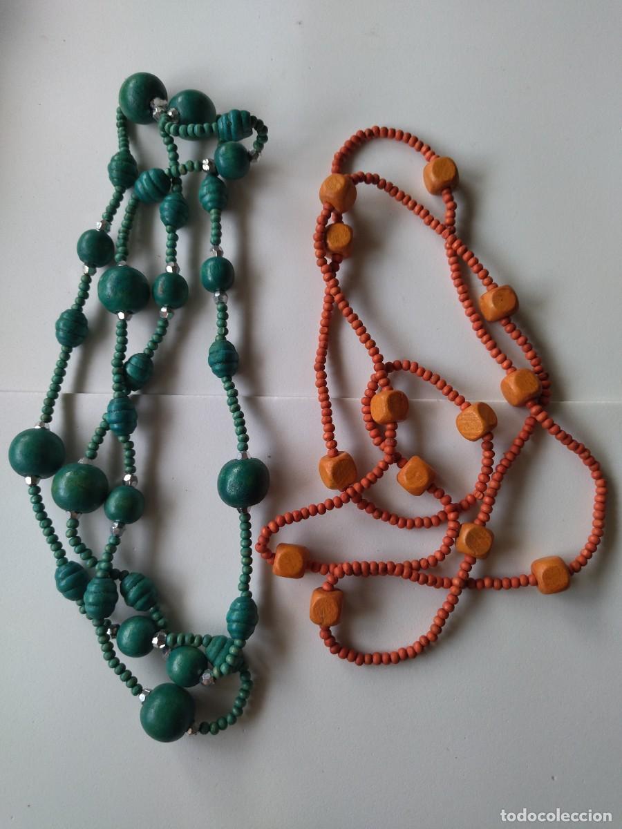 Joyeria: 2 Collares largos de madera. - Foto 1