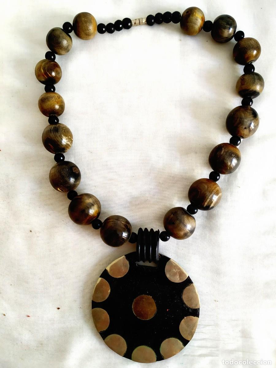 Joyeria: COLLAR HIPPY - 35 CM - GRAN ROSET&Oacute;N DE 9 CM DE DI&Aacute;METRO - Foto 1