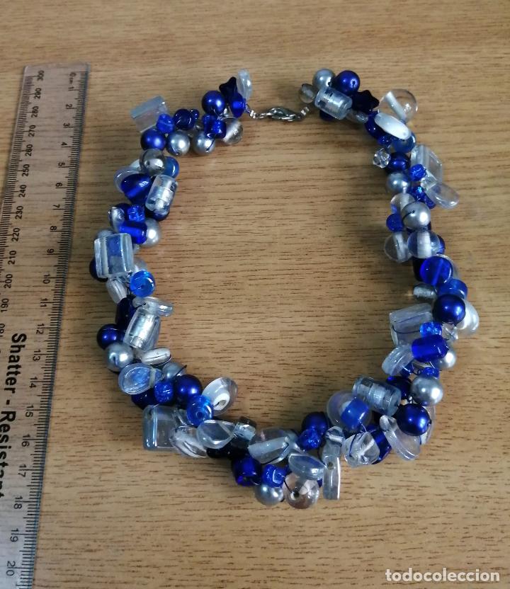 Joyeria: COLLAR CORTO DE CRISTAL AZUL. - Foto 2