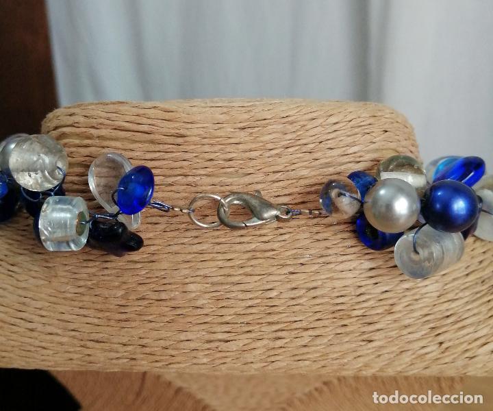 Joyeria: COLLAR CORTO DE CRISTAL AZUL. - Foto 4