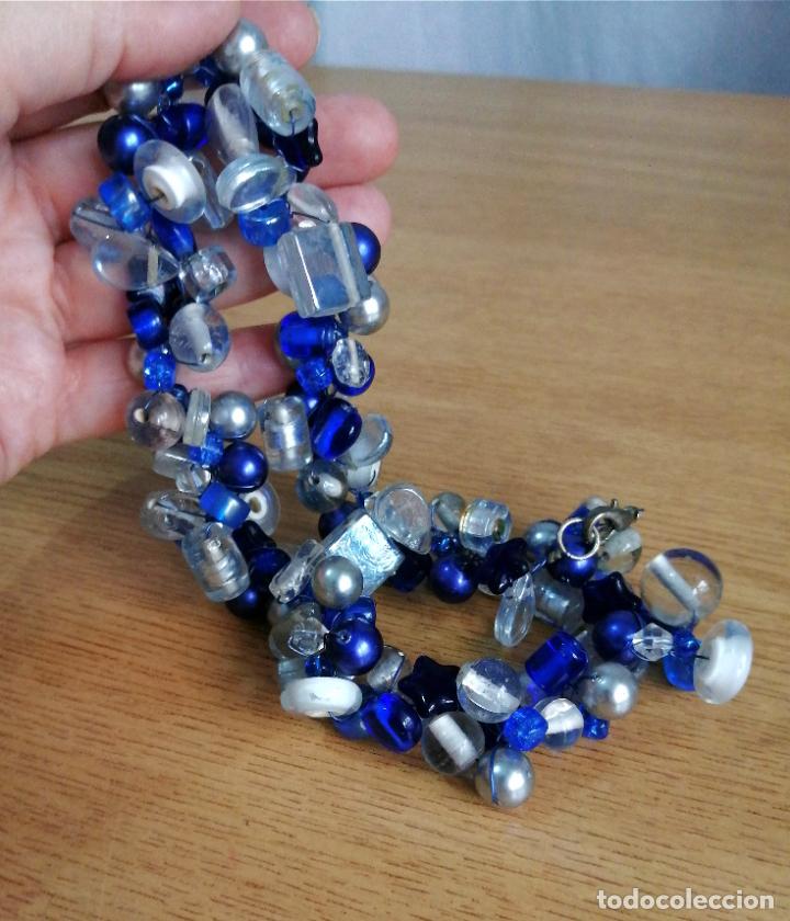 Joyeria: COLLAR CORTO DE CRISTAL AZUL. - Foto 5