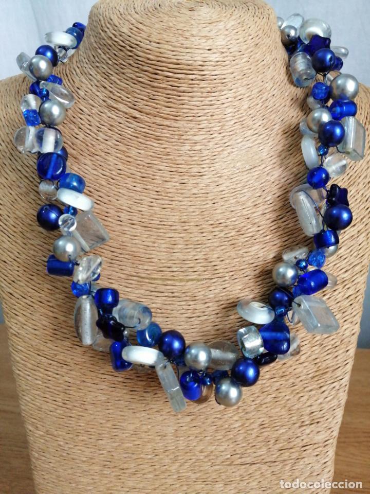 Joyeria: COLLAR CORTO DE CRISTAL AZUL. - Foto 7