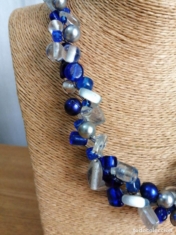 Joyeria: COLLAR CORTO DE CRISTAL AZUL. - Foto 9