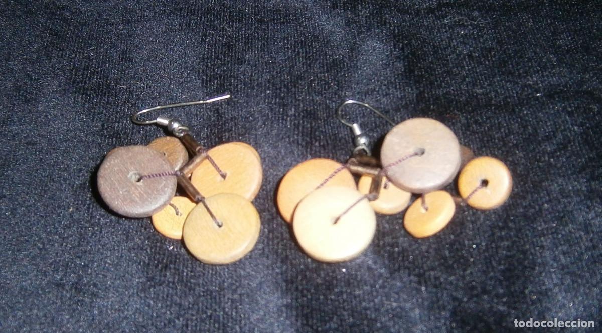 Joalharia: pendientes de madera