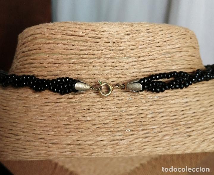 Joyeria: COLLAR DE CUENTAS NEGRAS DE CRISTAL. - Foto 2