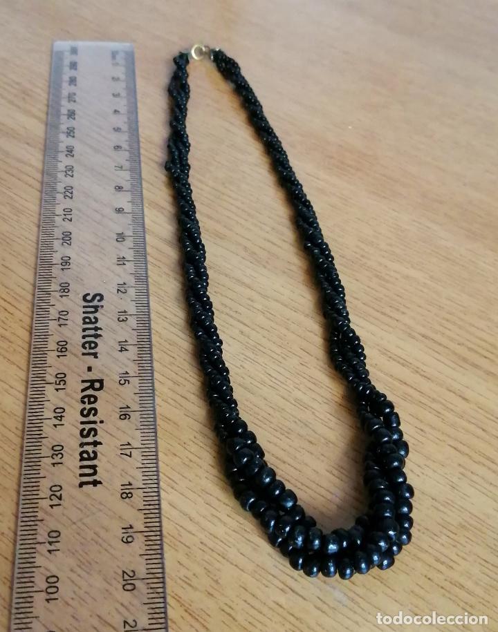 Joyeria: COLLAR DE CUENTAS NEGRAS DE CRISTAL. - Foto 3