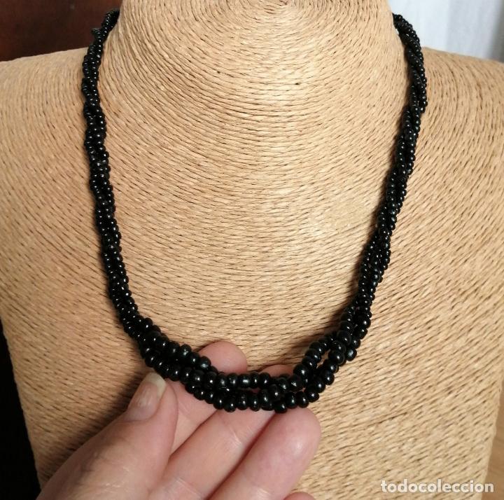 Joyeria: COLLAR DE CUENTAS NEGRAS DE CRISTAL. - Foto 4