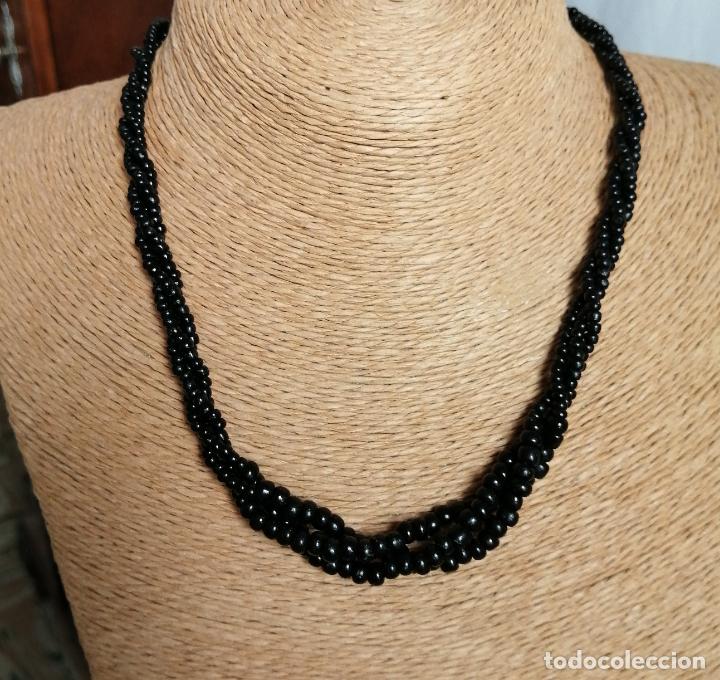 Joyeria: COLLAR DE CUENTAS NEGRAS DE CRISTAL. - Foto 5