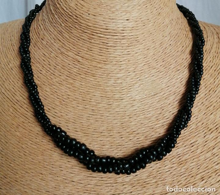 Joyeria: COLLAR DE CUENTAS NEGRAS DE CRISTAL. - Foto 6