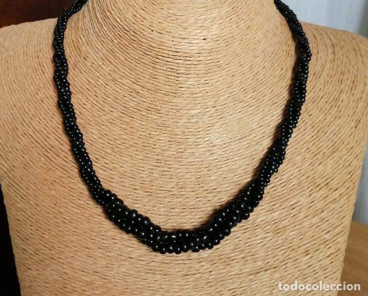 Joyeria: COLLAR DE CUENTAS NEGRAS DE CRISTAL. - Foto 1
