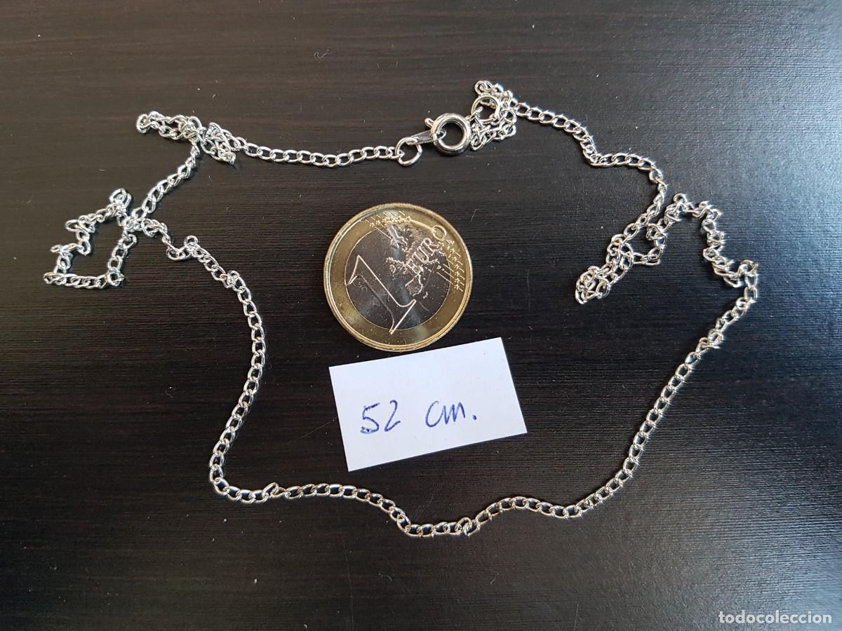 Joyeria: Cadena plateada - bisuter&iacute;a - Longitud 52 cm. - Foto 1