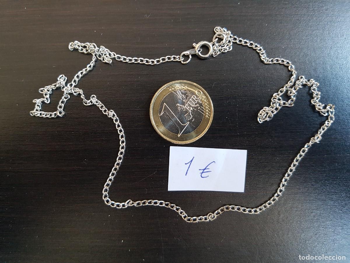 Joyeria: Cadena plateada - bisuter&iacute;a - Longitud 52 cm. - Foto 2