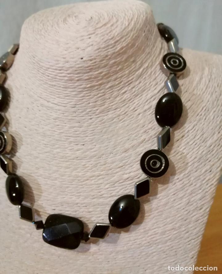 Joyeria: COLLAR CON CUENTAS DE CRISTAL NEGRAS. - Foto 3