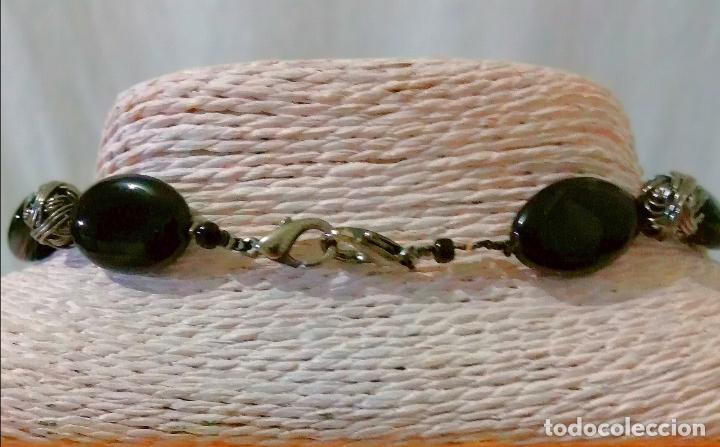 Joyeria: COLLAR CON CUENTAS DE CRISTAL NEGRAS. - Foto 4