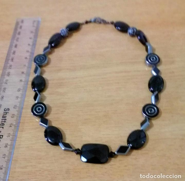 Joyeria: COLLAR CON CUENTAS DE CRISTAL NEGRAS. - Foto 5