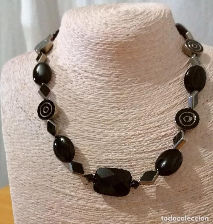 Joyeria: COLLAR CON CUENTAS DE CRISTAL NEGRAS. - Foto 6
