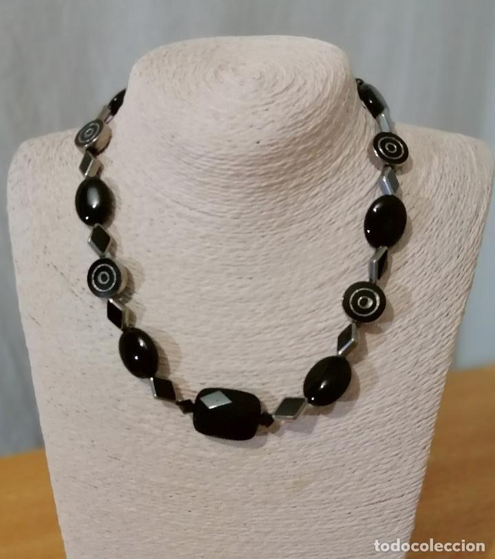 Joyeria: COLLAR CON CUENTAS DE CRISTAL NEGRAS. - Foto 8