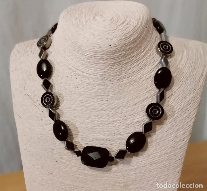 Joyeria: COLLAR CON CUENTAS DE CRISTAL NEGRAS. - Foto 1