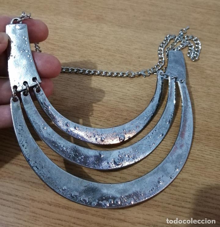 Joyeria: COLLAR PLATEADO METALICO. - Foto 3