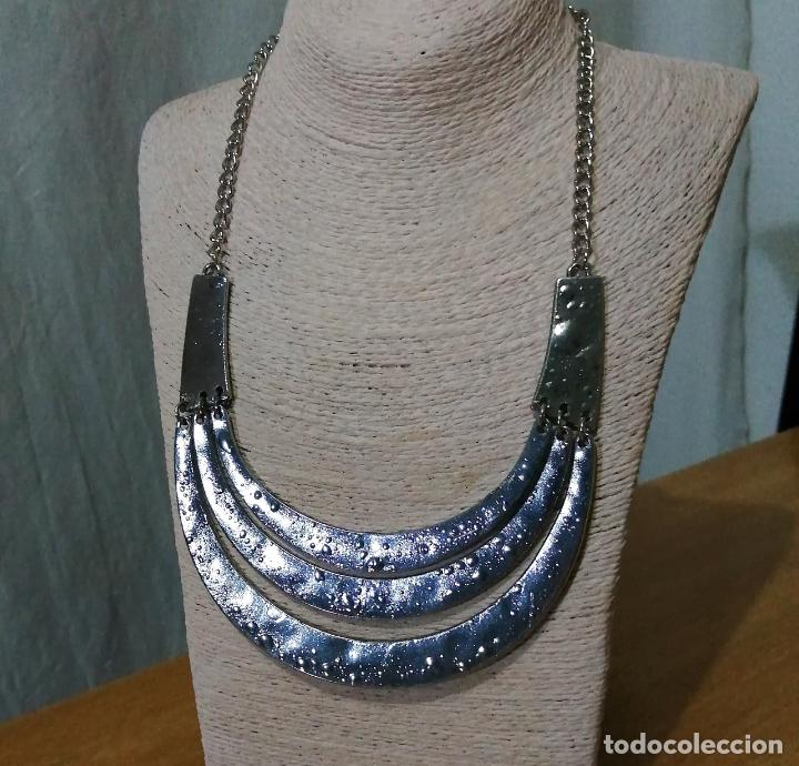 Joyeria: COLLAR PLATEADO METALICO. - Foto 4