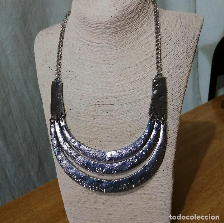 Joyeria: COLLAR PLATEADO METALICO. - Foto 5