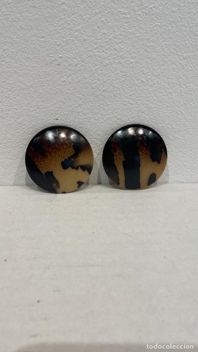 Joyeria: PENDIENTES CIRCULARES - NEGRO CON CAFE - Foto 1