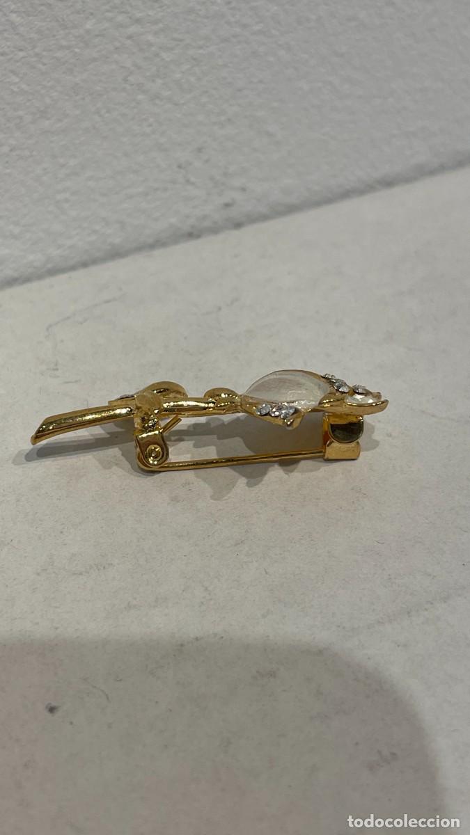 Joyeria: BROCHE DORADO DE ROSA BLANCA - Foto 2