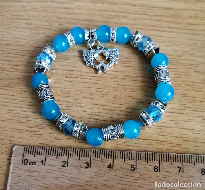 Joyeria: PULSERA, CUENTAS AZULES DE CRISTAL. - Foto 2