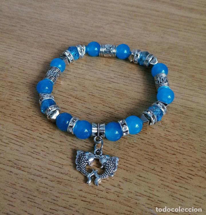 Joyeria: PULSERA, CUENTAS AZULES DE CRISTAL. - Foto 4