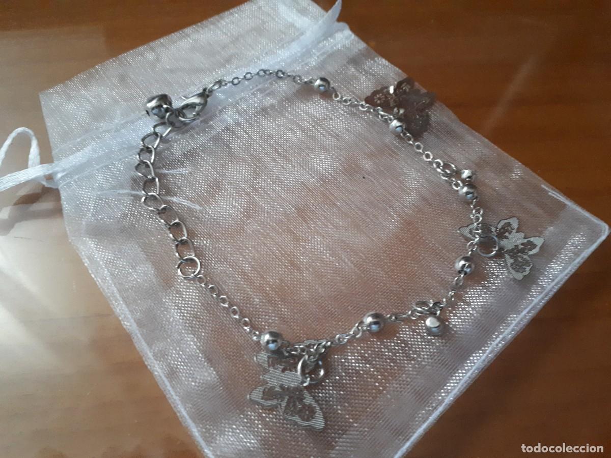 Joyeria: PULSERA PLATEADA DE MARIPOSAS - VINTAGE. - Foto 2